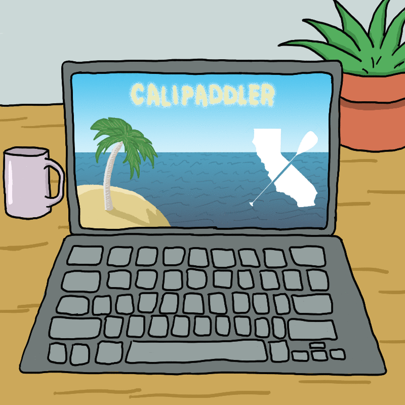 Free Downloadable Cali Paddler Zoom Background