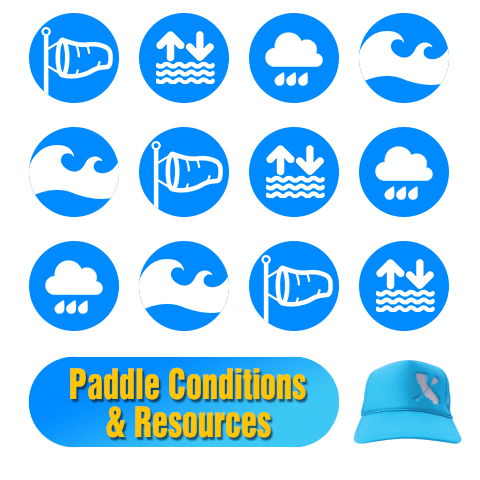 Paddler Resources for Checking Conditions (wind, current, tide, storm)