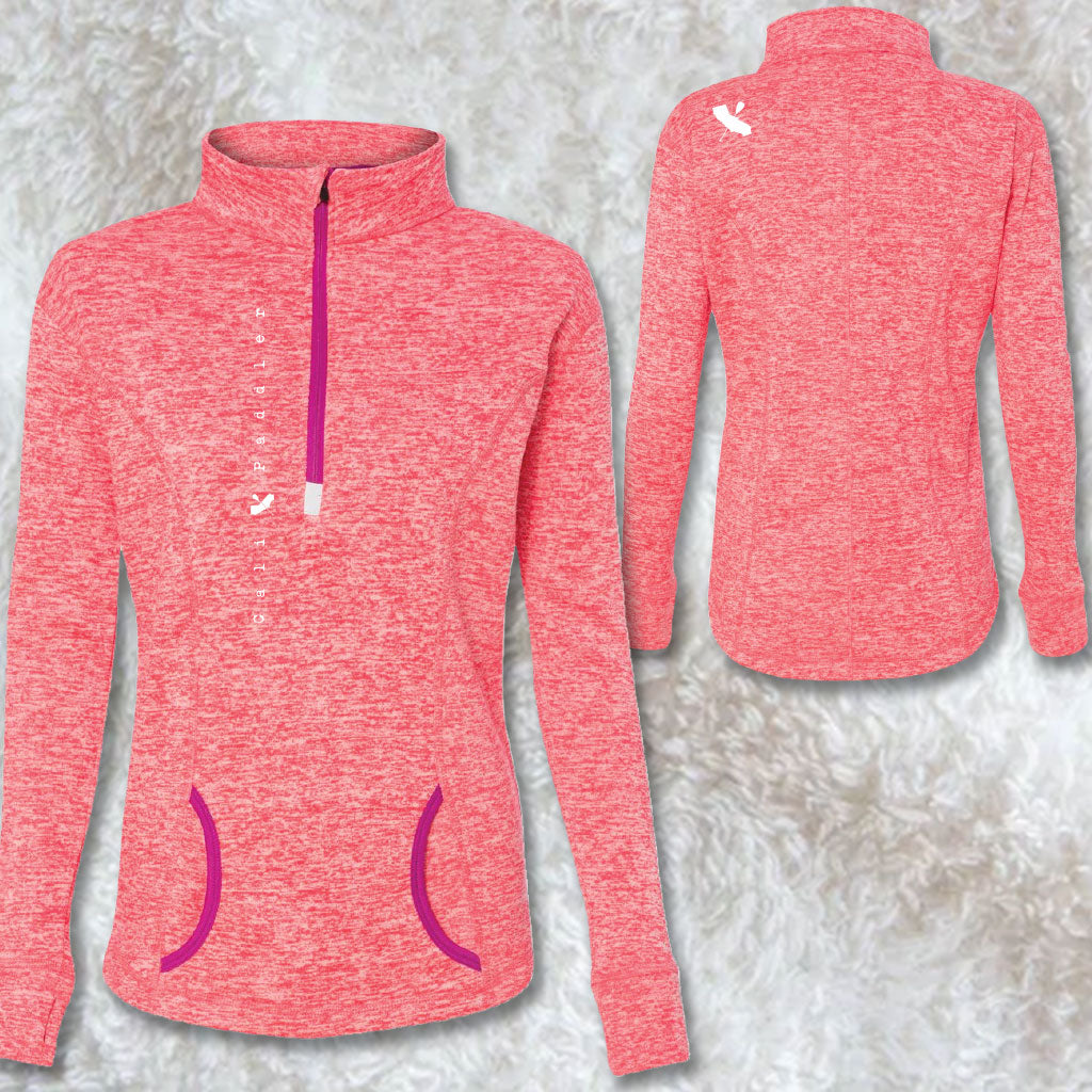 "CALI-PADDLER" Women's Fleece Quarter-Zip Pullover