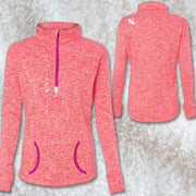 "CALI-PADDLER" Women's Fleece Quarter-Zip Pullover