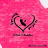 "i Heart Cali Paddler" - Pink Racerback Tank-Top