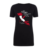 "The Dragon" - Black V-Neck Shirt