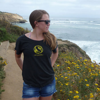 Wilder Sunflower Black Dolman Shirt