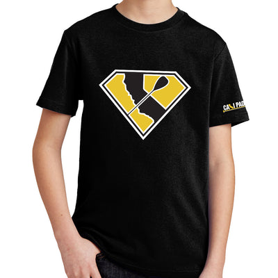 Super Paddler Kids Black T-Shirt
