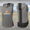 Golden Poppy Wicking Sleeveless Hoodie