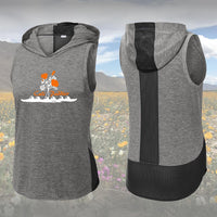 Golden Poppy Wicking Sleeveless Hoodie