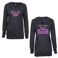 Long Sleeve Burnout Hoodie Dragon Boat Elements of Paddling