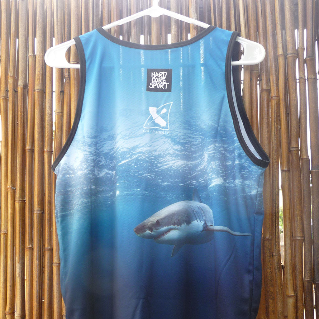 Shark Paddle Jersey Tank Top | Cali Paddler, image size:1024x1024