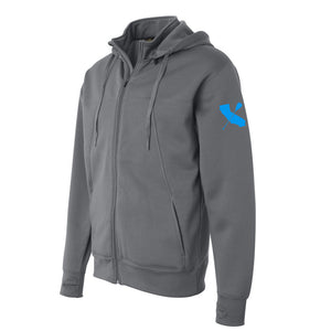 "CALI-PADDLER" Poly-Tech Water-Resistant Hooded Zip Jacket