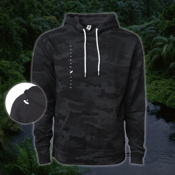Black Camo Pullover Hoodie Sweatshirt
