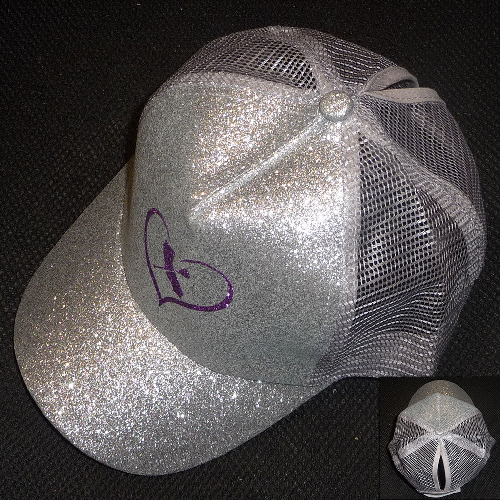 Sparkle Black High Pony LV Hat – Heather Waters Design SHOPPE